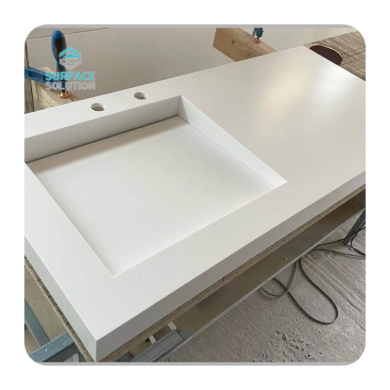 High Quality Composite And 100% Pure Acrylic Solid Surface Bathroom Stone Sink High Quality Composite And 100% Pure Acrylic Solid Surface Bathroom Stone Sink
