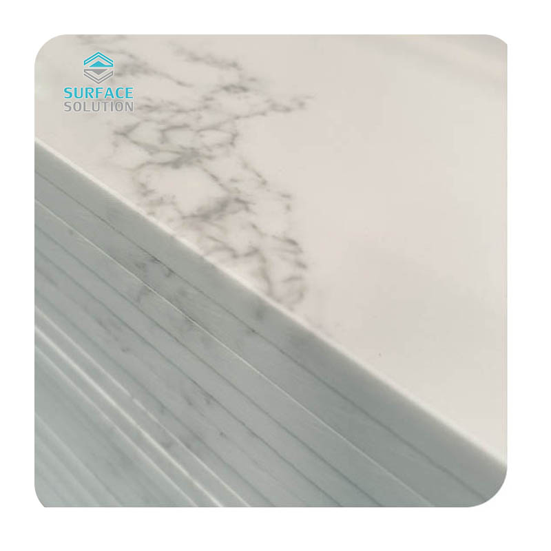 Factory Hot Sell Composite 2440*760*12mm Calacatta Acrylic Solid Surface Sheets Factory Hot Sell Composite 2440*760*12mm Calacatta Acrylic Solid Surface Sheets