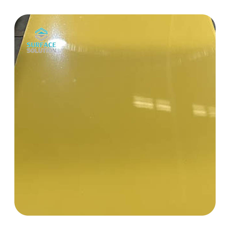 Customized Artificial Stone Solid Surface 3050*760*12mm Big Slabs Yellow Kitchen Countertops Customized Artificial Stone Solid Surface 3050*760*12mm Big Slabs Yellow Kitchen Countertops