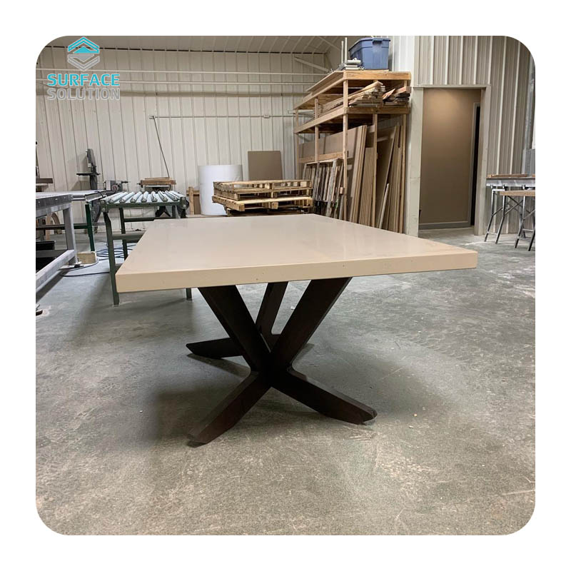 High-Quality Acrylic Solid Surface Sheet Artificial Stone Tabletops for Conference & Dining Tables High-Quality Acrylic Solid Surface Sheet Artificial Stone Tabletops for Conference & Dining Tables