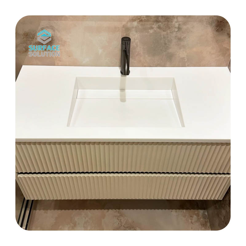Best Selling PMMA Acrylic Solid Surface Wall Fancy Sink Bathroom Sinks