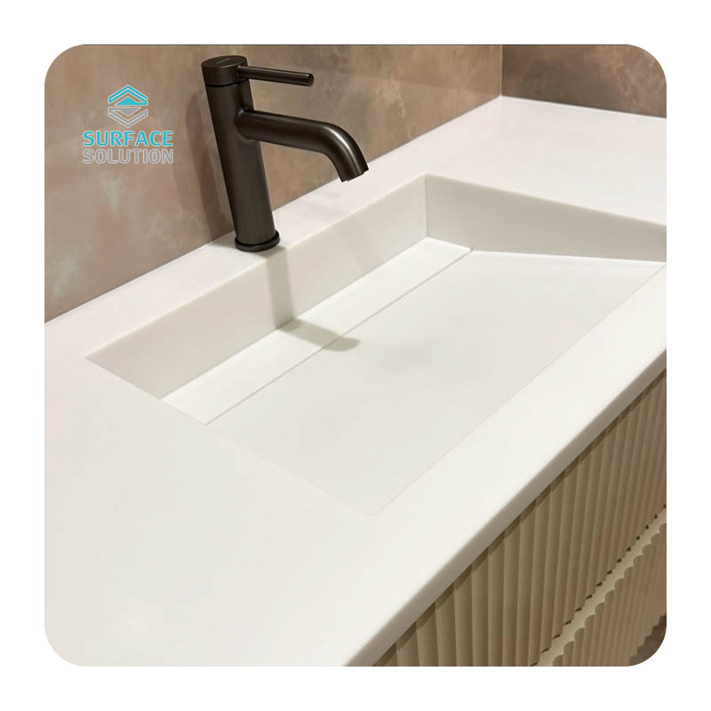 Best Price of Pure Acrylic Solid Surface Bathroom Sinks with Vanities Bathroom Sinks