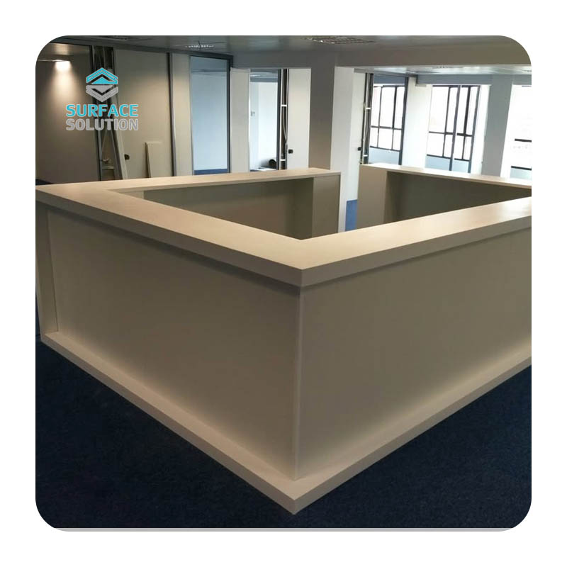 Acrylic Solid Surface Sheet Material - Office Front Desk Artificial Stone Reception Desk Acrylic Solid Surface Sheet Material - Office Front Desk Artificial Stone Reception Desk
