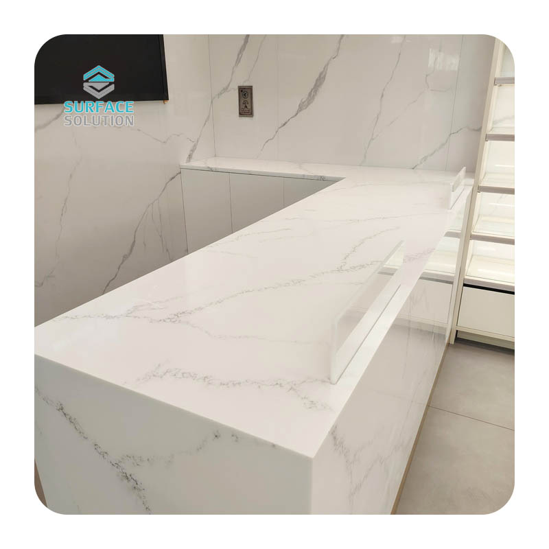 solid surface reception desk