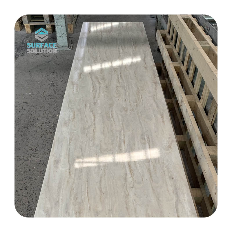 Best Selling Heat Bendable PMMA Sunset 2440*760*6mm Composite And Pure Acrylic Solid Surface