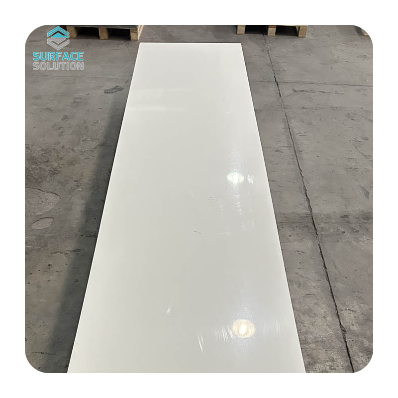 China High Quality Artificial Stone 12mm 20mm 30mm Pure And Modified Acrylic Solid Surface Sheet Sparkling White Countertops