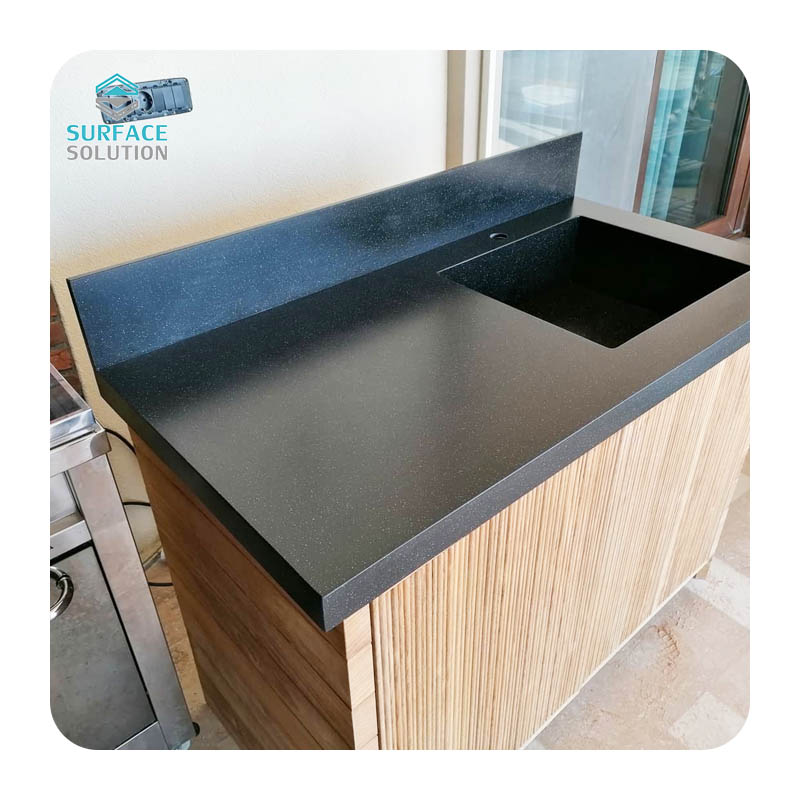 Artificial Stone Modified Acrylic Solid Surface Sheet 12mm Artificial Stone Kitchen Work Table