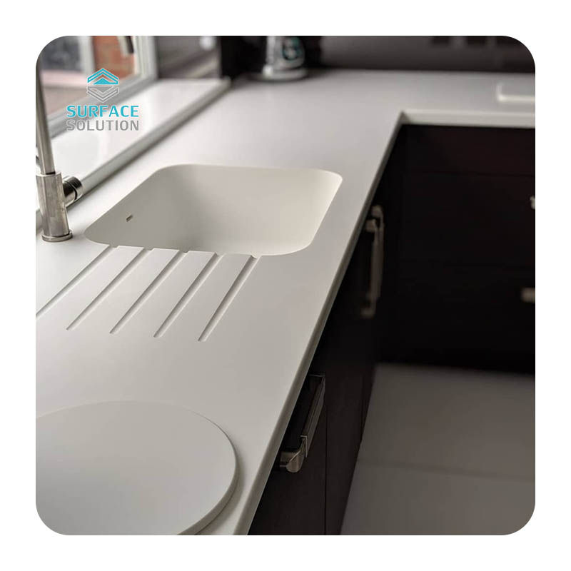 Artificial Stone Modified Acrylic Solid Surface Sheet 12mm Artificial Stone Kitchen Work Table
