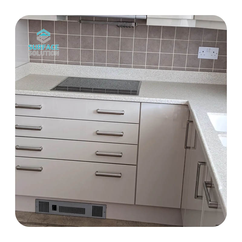 Chip Color Kitchen Counter Top Acrylic Solid Surface Sheet of China National Standard