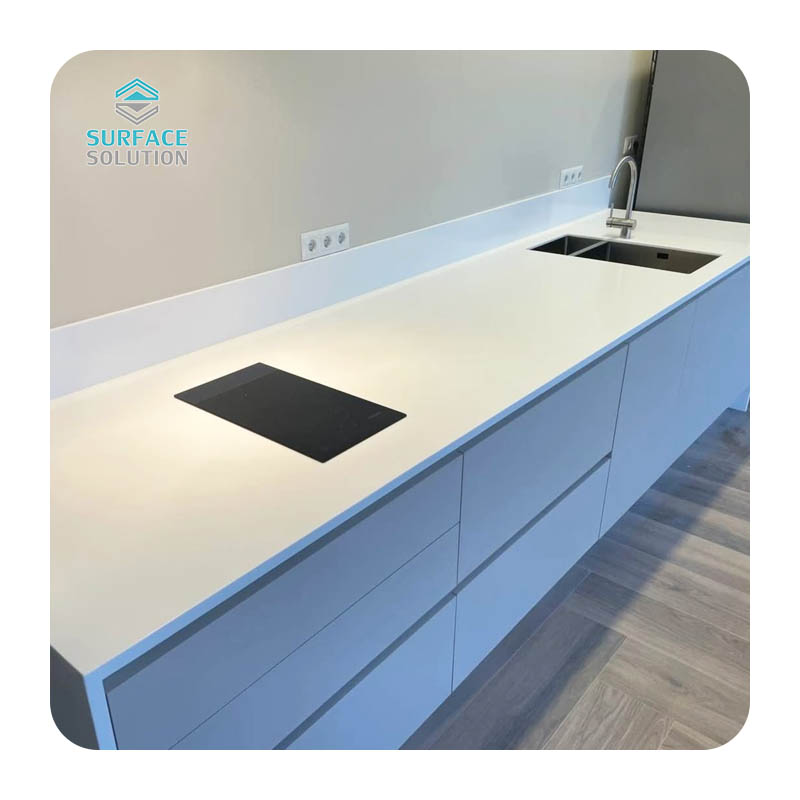 Artificial Stone Pure Acrylic Solid Surface Kitchen Counter Countertop And Cabinets Counter Tops