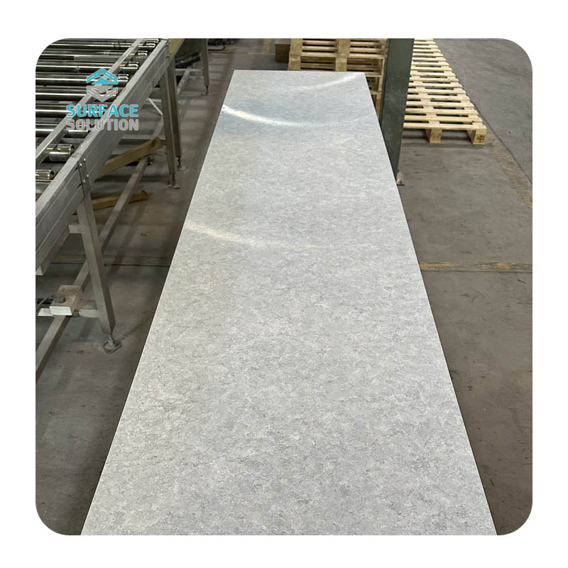 Factory Manufacturer Artificial Stone Slab 3050*760*12mm Sink Application Pure Acrylic Solid Surface Slabs