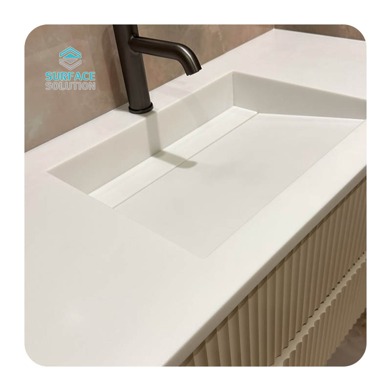 Factory Customized 100% Pure Acrylic Solid Surface Anti-dirt shampoo Bathroom Sinks