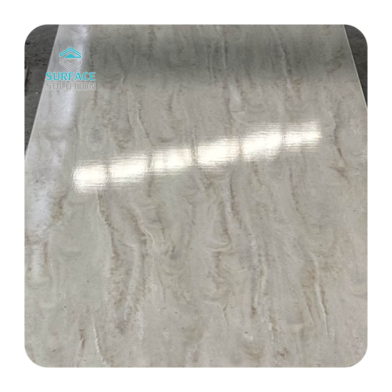 Best Selling Heat Bendable PMMA Sunset 2440*760*6mm Composite And Pure Acrylic Solid Surface
