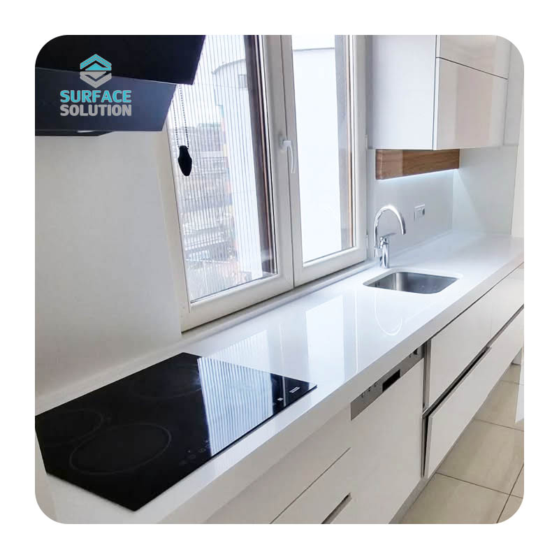 High Quality Composite And Pure Acrylic Solid Surface Slabs Square Rectangle Kitchen Table