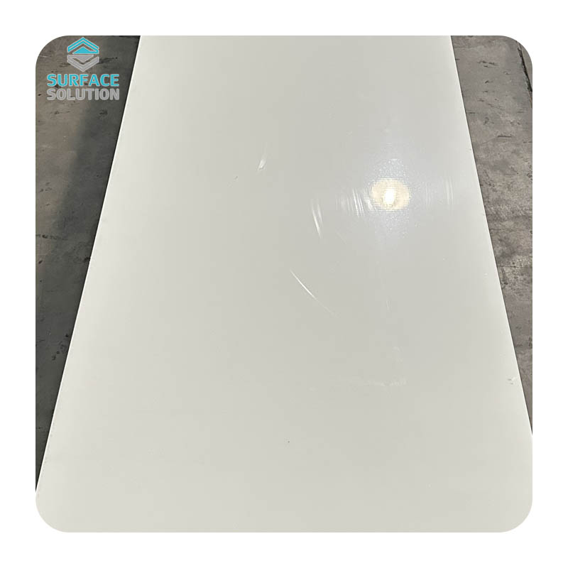 China High Quality Artificial Stone 12mm 20mm 30mm Pure And Modified Acrylic Solid Surface Sheet Sparkling White Countertops
