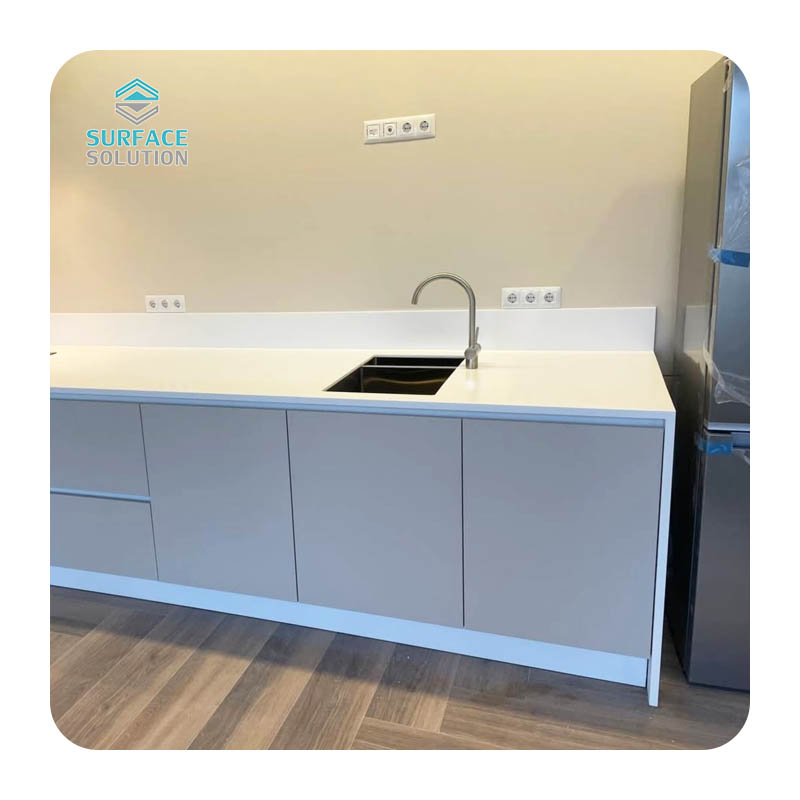 Pure And Modified Acrylic Sold Surface Kitchen Countertops Work Table for Kitchen 