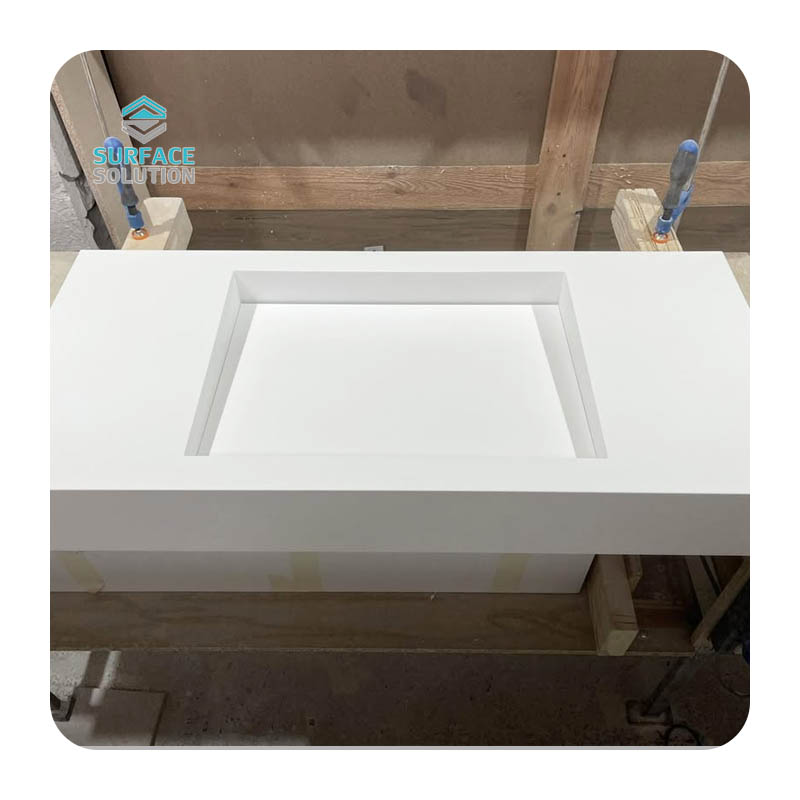 Manufacturer 100% Pure Acrylic Solid surface Bathroom Sink