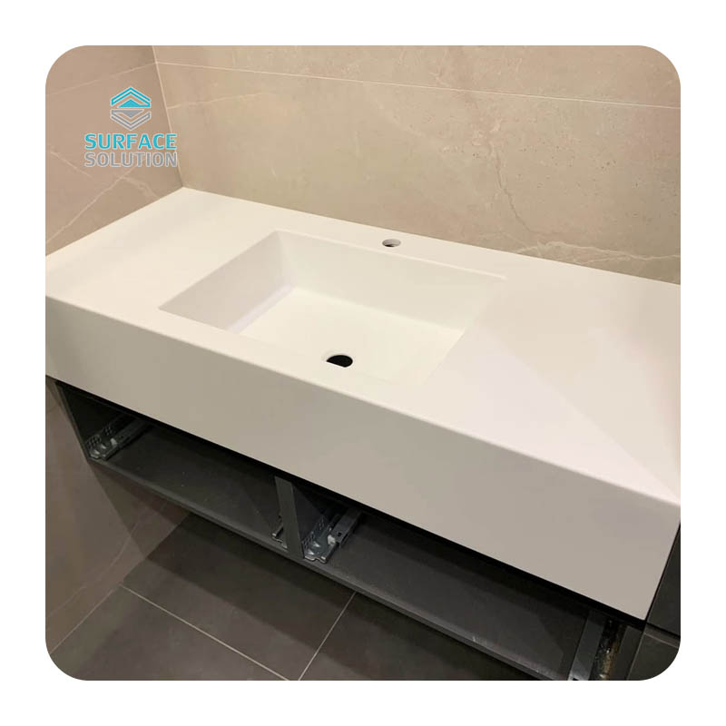 China Wholesale Cabinet Wall-hung Bathroom Sink Wash Basin White 