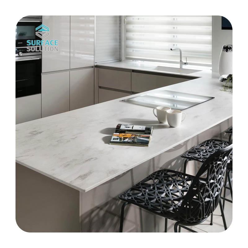 Factory Sell 6-12mm Marble Countertops Acrylic Solid Surface Kitchen Counter Tops