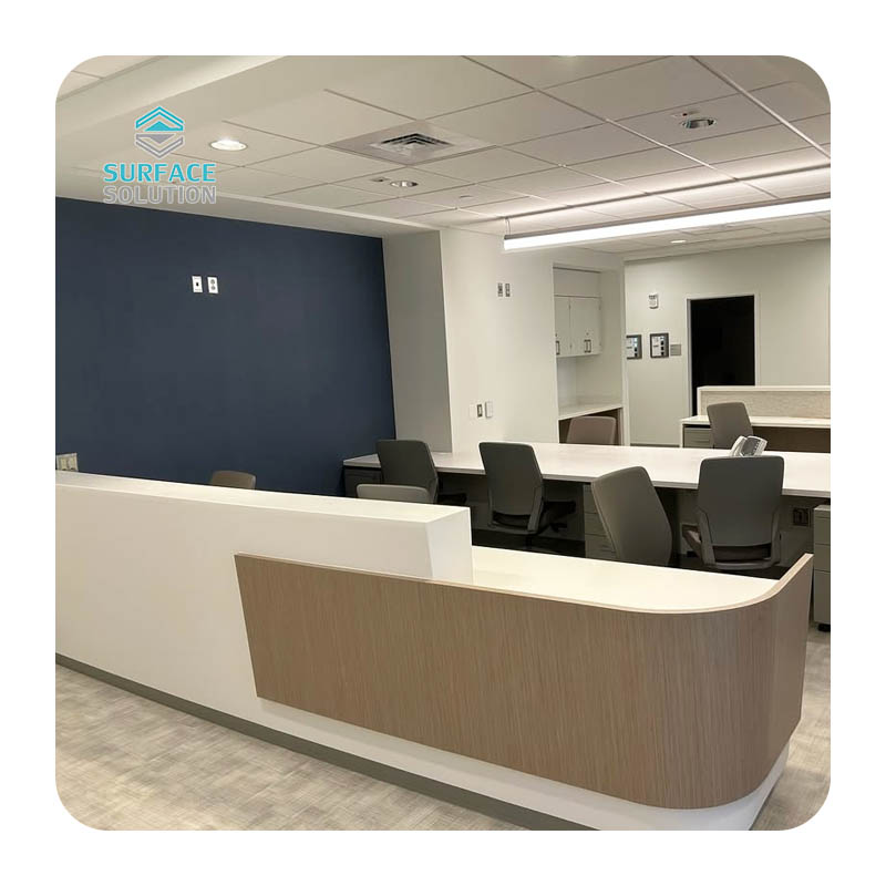 reception desk curved