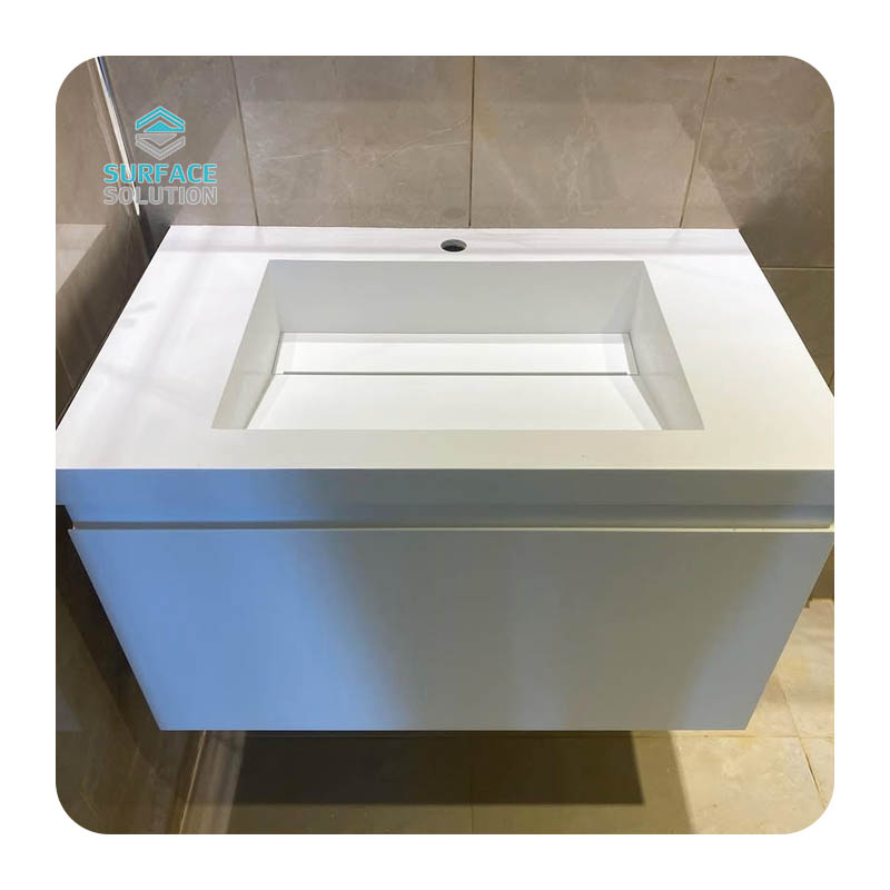 Low Price Modified Solid Surface Acrylic Handwashing Basin Sink Washbasin Sink 60cm