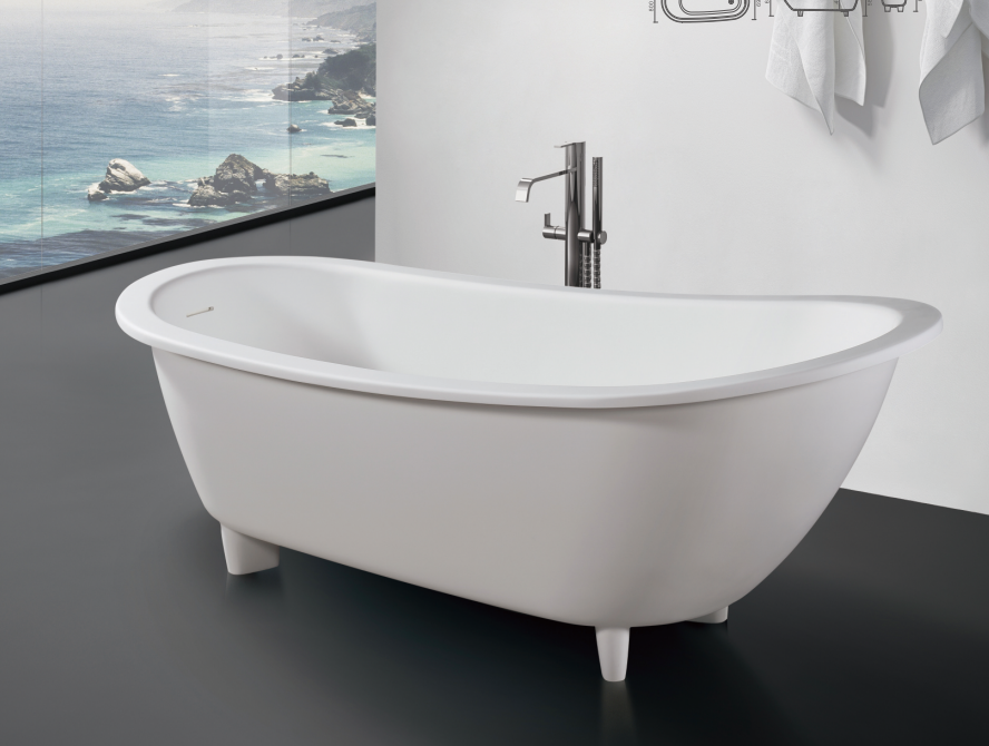 4-Legged Freestanding Bathtub 1700x800x670mm Durable Design for Modern Bathrooms