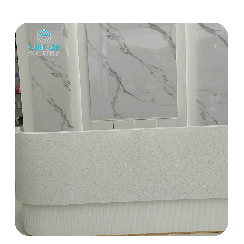 with Promothional Price Artificial Stone Slab 3050*760*12mm Acrylic Solid Surface Kitchen Counter Top