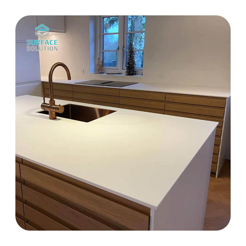 Unique Design Interior Acrylic Solid Surface Sheets Stone Countertops Kitchen Table Tops