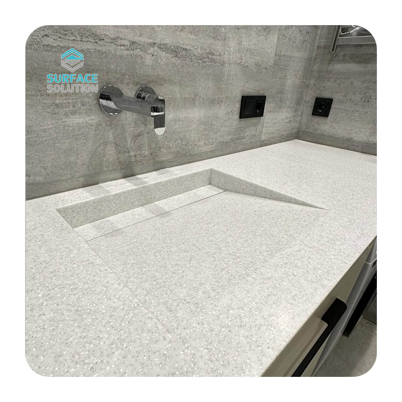 Factory Customized 100% Pure Acrylic Solid Surface Anti-dirt shampoo Bathroom Sinks