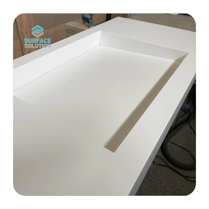 Wholesale Acrylic Solid Surface Slabs Plastic Sink for Rv