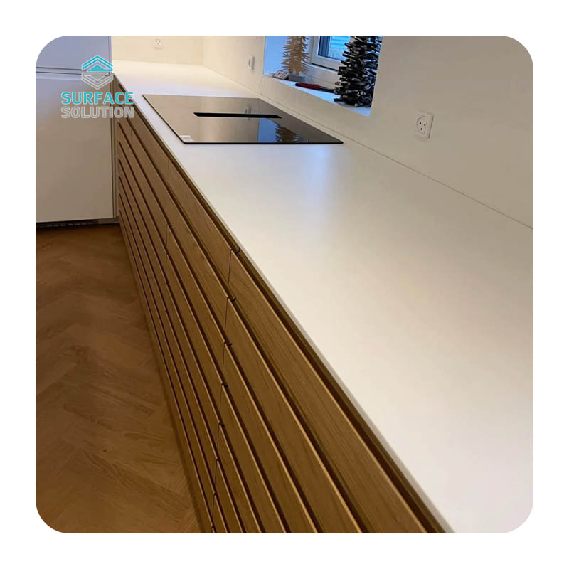Decorate 12mm Acrylic Sheets Solid Surface Slab Stone Tops Kitchen Countertop